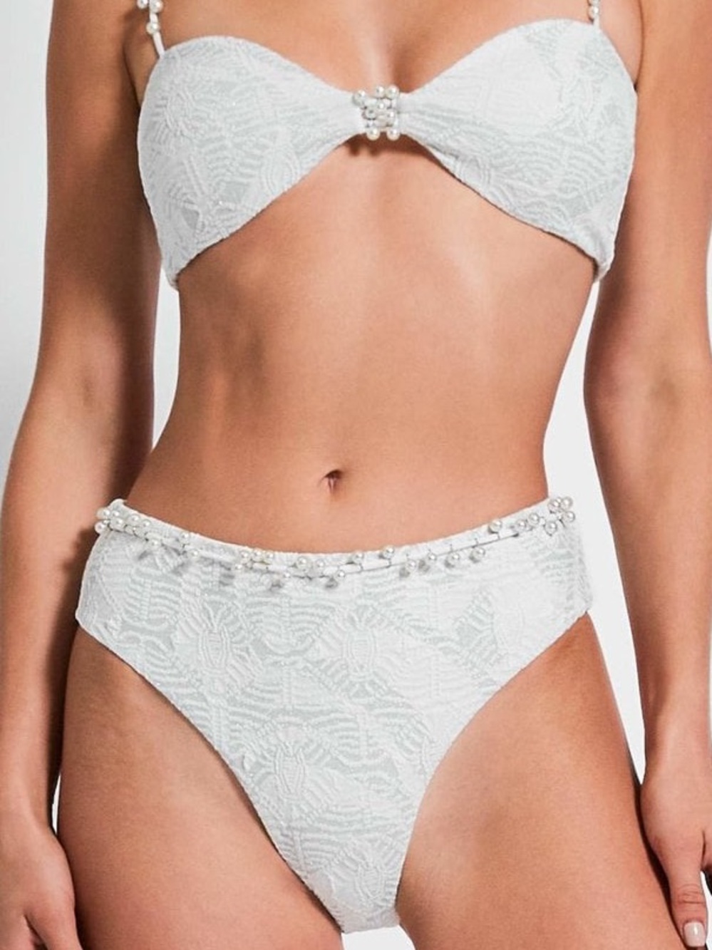 Devon Windsor Eloise Bikini Bottom in Frost (Small)